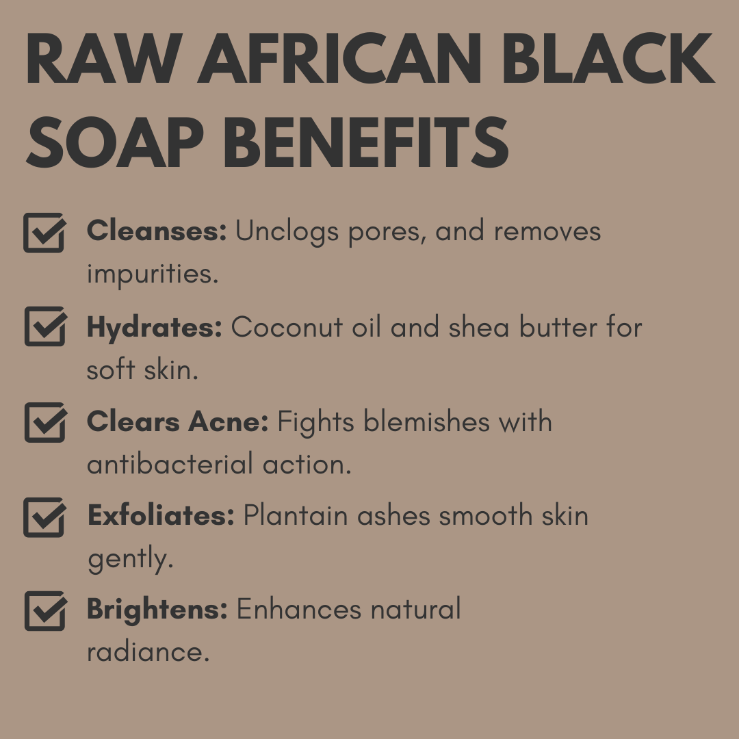 Raw African Black Soap Body Wash - 8oz