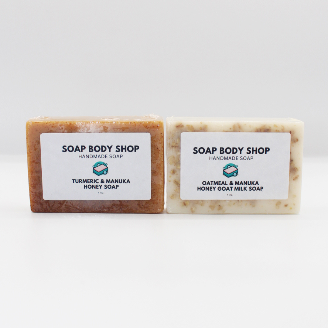 Oatmeal & Manuka Honey Goat’s Milk, Turmeric & Manuka Honey – 2 Piece - 4 oz