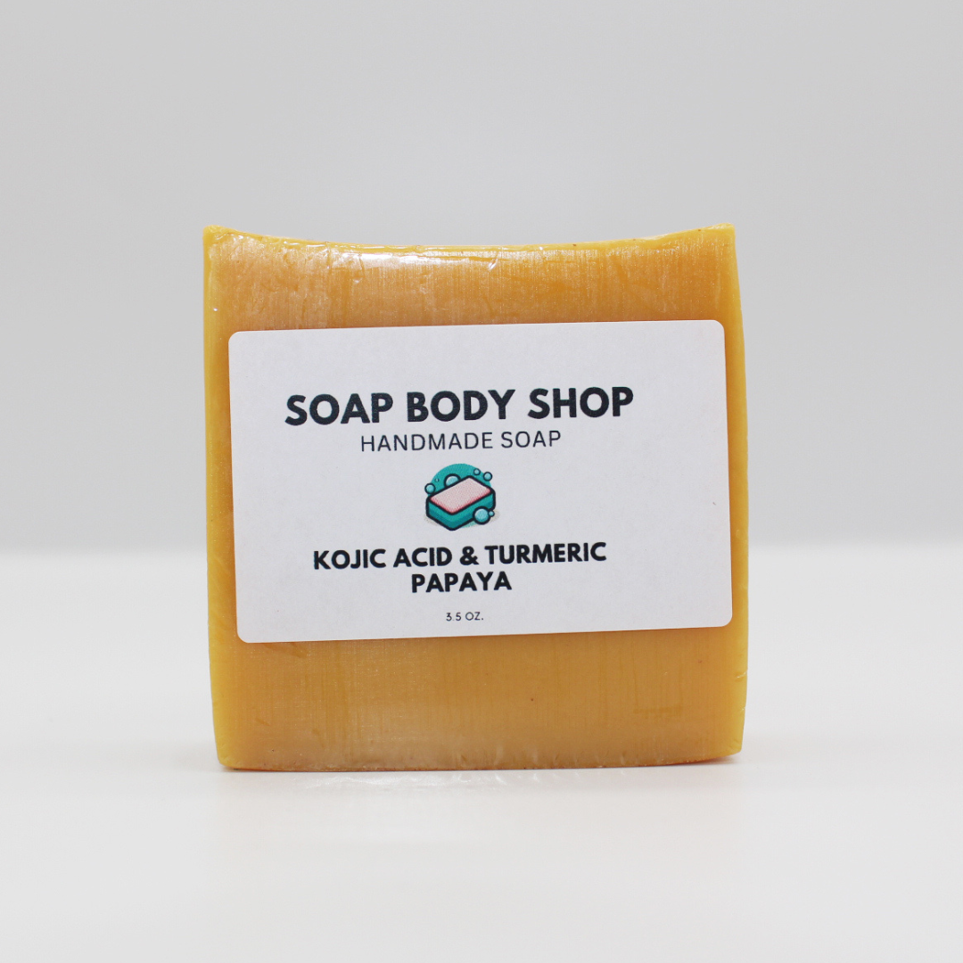 Kojic Acid & Turmeric Papaya, Kojic Acid & Turmeric Carrot β 2 Piece Unscented Gentle Formula - 3.5 oz Each