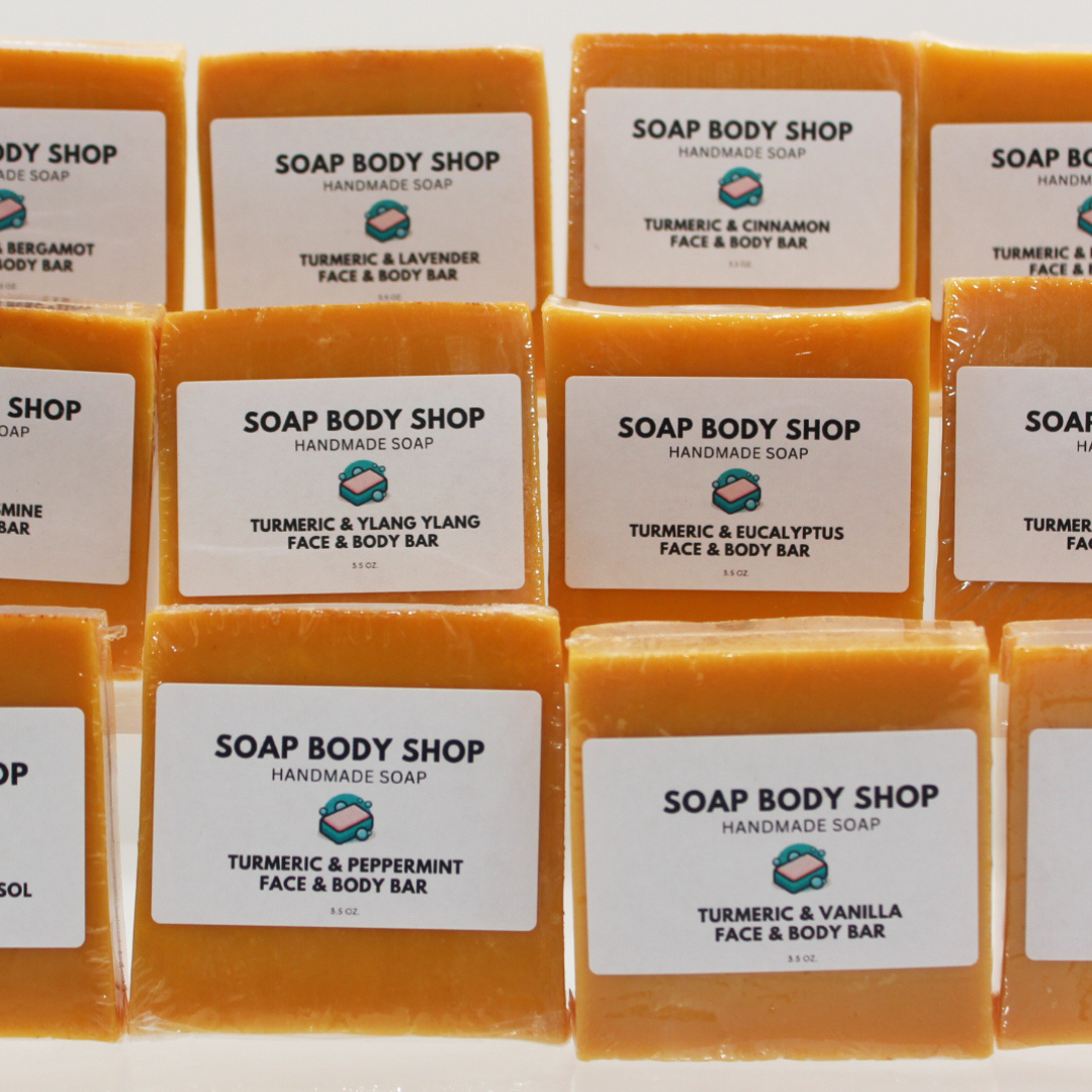 12-Piece Turmeric & Essential Oil Soap Set