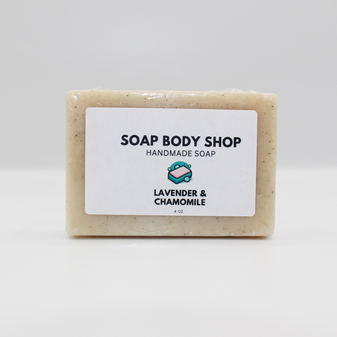 Lavender & Chamomile, Charcoal & Tea Tree, Turmeric & Lemon Kojic Acid– 3 Piece Handmade Soap Set, Essential Oils, Goat’s Milk Soap, 4 oz