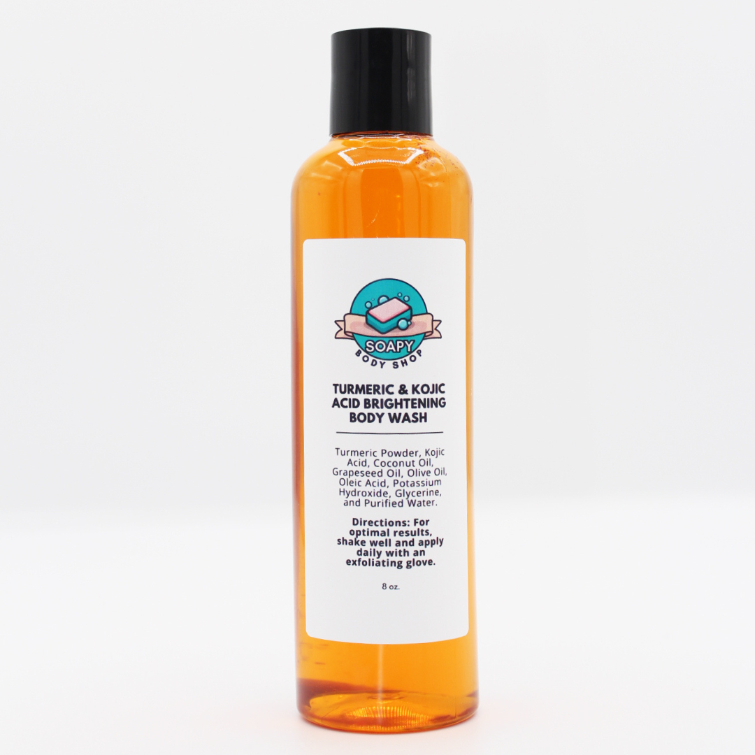 Turmeric Glowing 3 - Piece Body Body Wash Set, Shea Sugar Scrub & Face + Body Oil