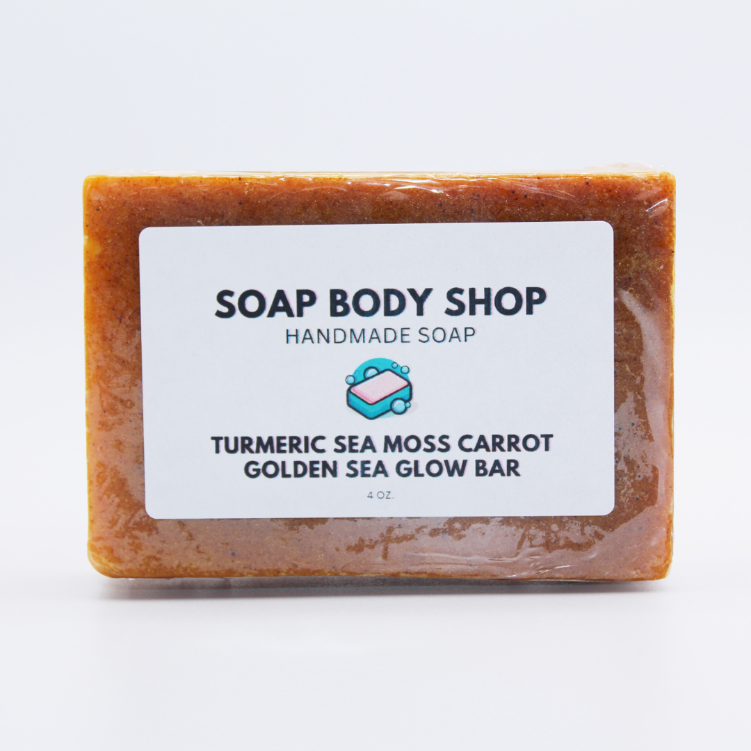 Turmeric Sea Moss Carrot Kojic Soap Bar - 4 oz