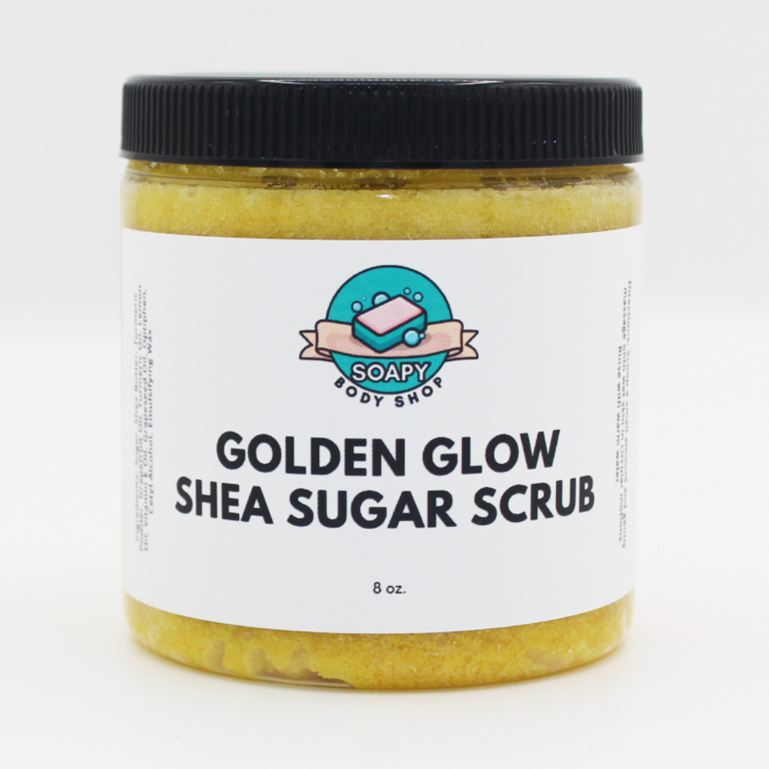 Turmeric Glowing 3 - Piece Turmeric Soap Set, Shea Sugar Scrub & Face + Whipped Butter