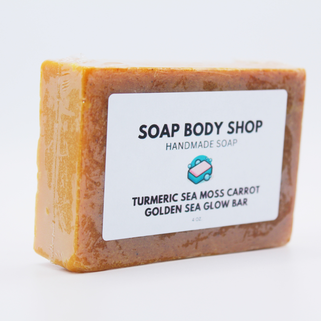 Turmeric Sea Moss Carrot Kojic Soap Bar - 4 oz