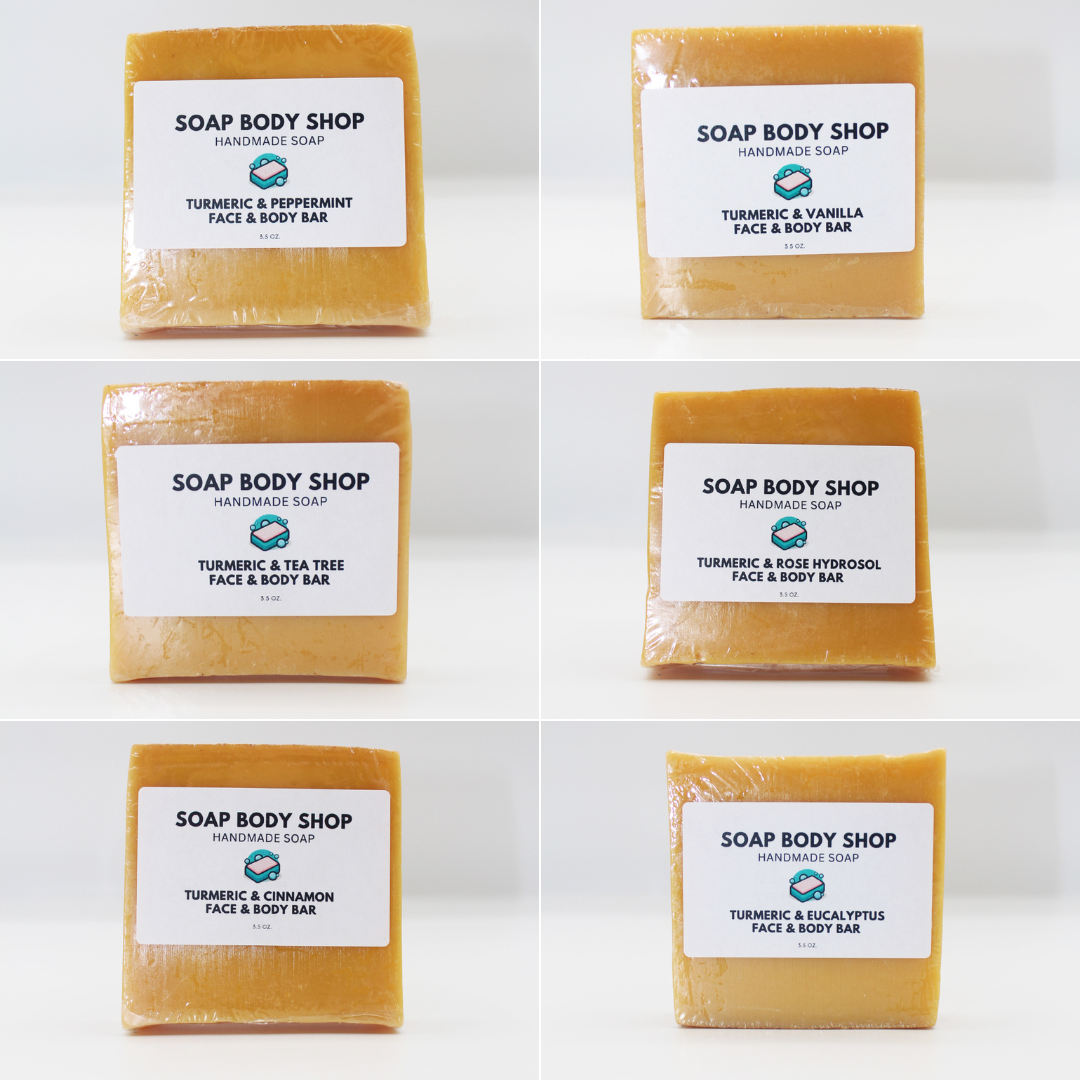12-Piece Turmeric & Essential Oil Soap Set