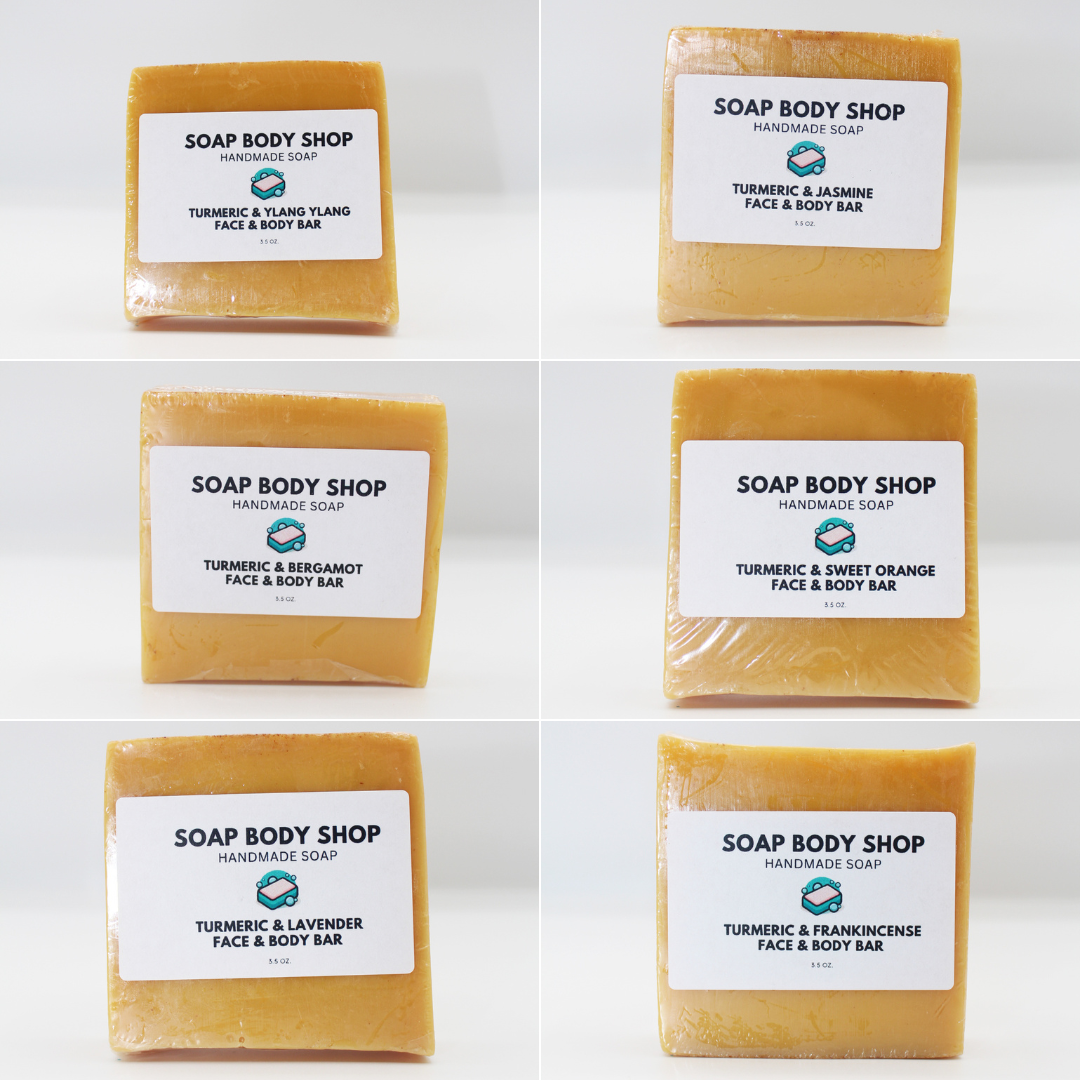 12-Piece Turmeric & Essential Oil Soap Set