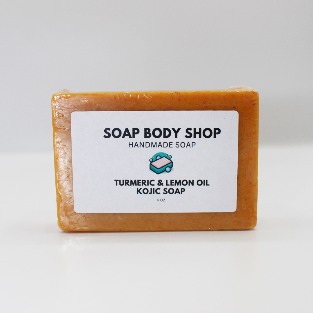 Lavender & Chamomile, Charcoal & Tea Tree, Turmeric & Lemon Kojic Acid– 3 Piece Handmade Soap Set, Essential Oils, Goat’s Milk Soap, 4 oz