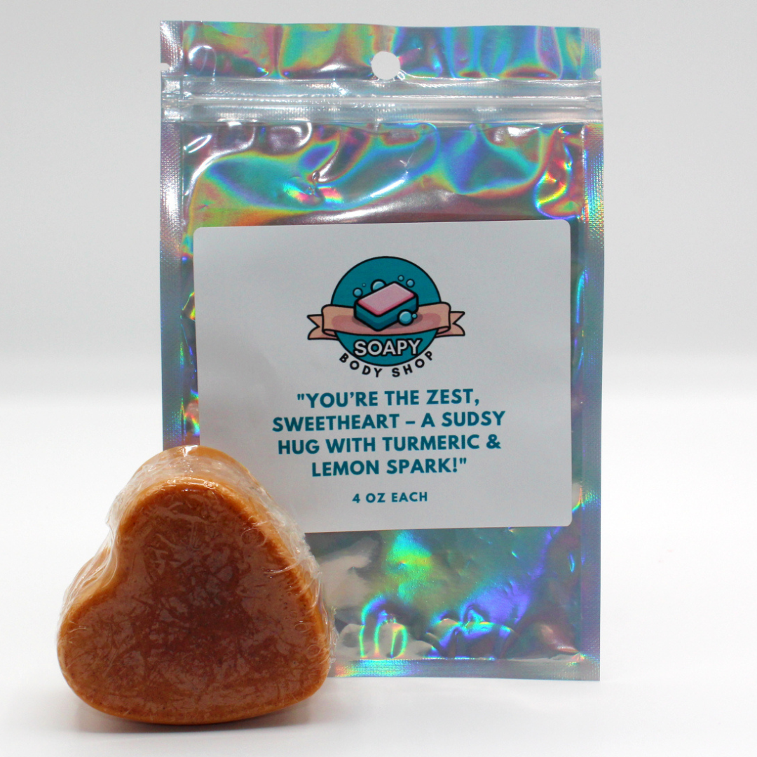 Heart-Shaped Turmeric Soap - 4 oz