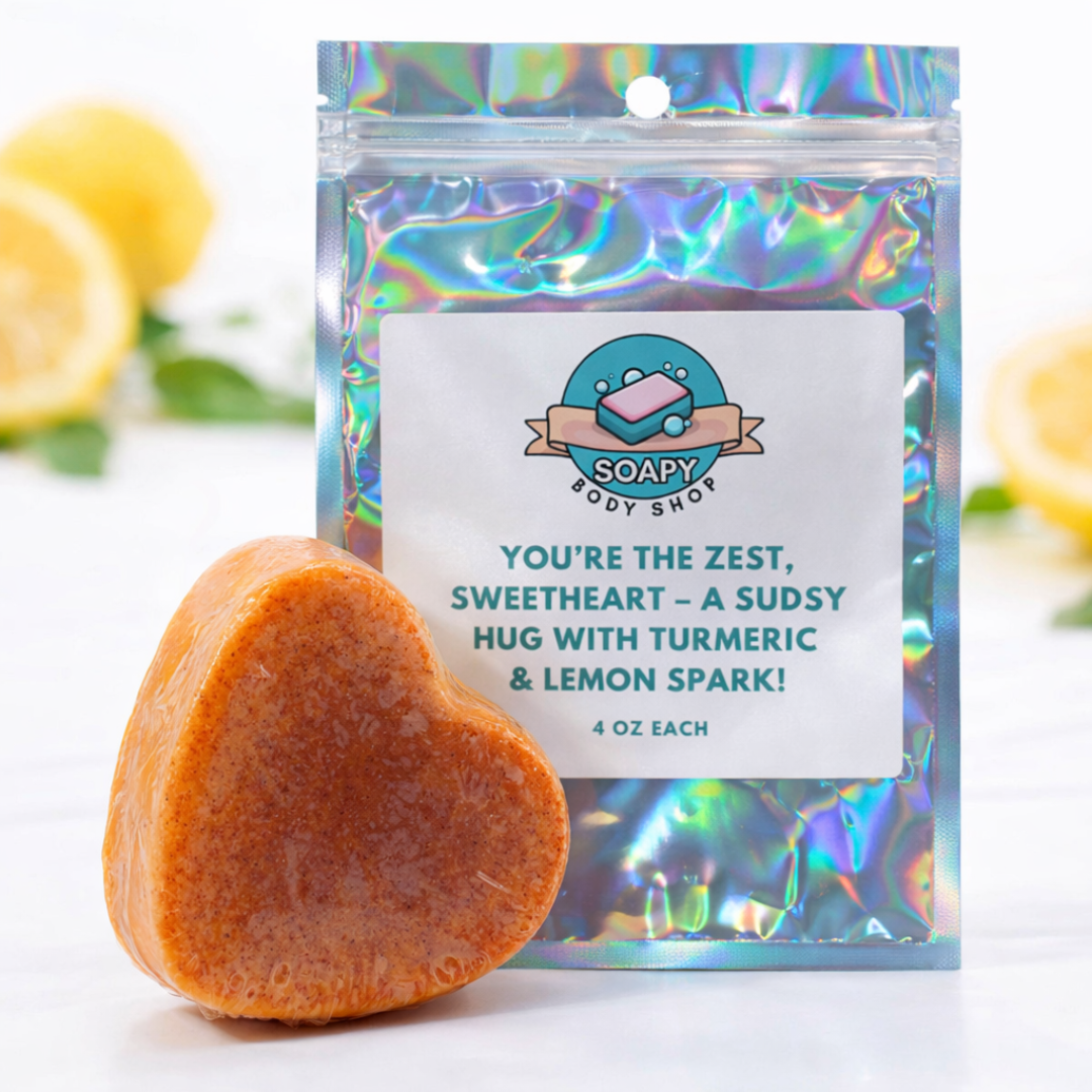 Heart-Shaped Turmeric Soap - 4 oz