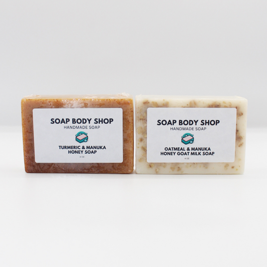 Oatmeal & Manuka Honey Goat’s Milk, Turmeric & Manuka Honey – 2 Piece - 4 oz