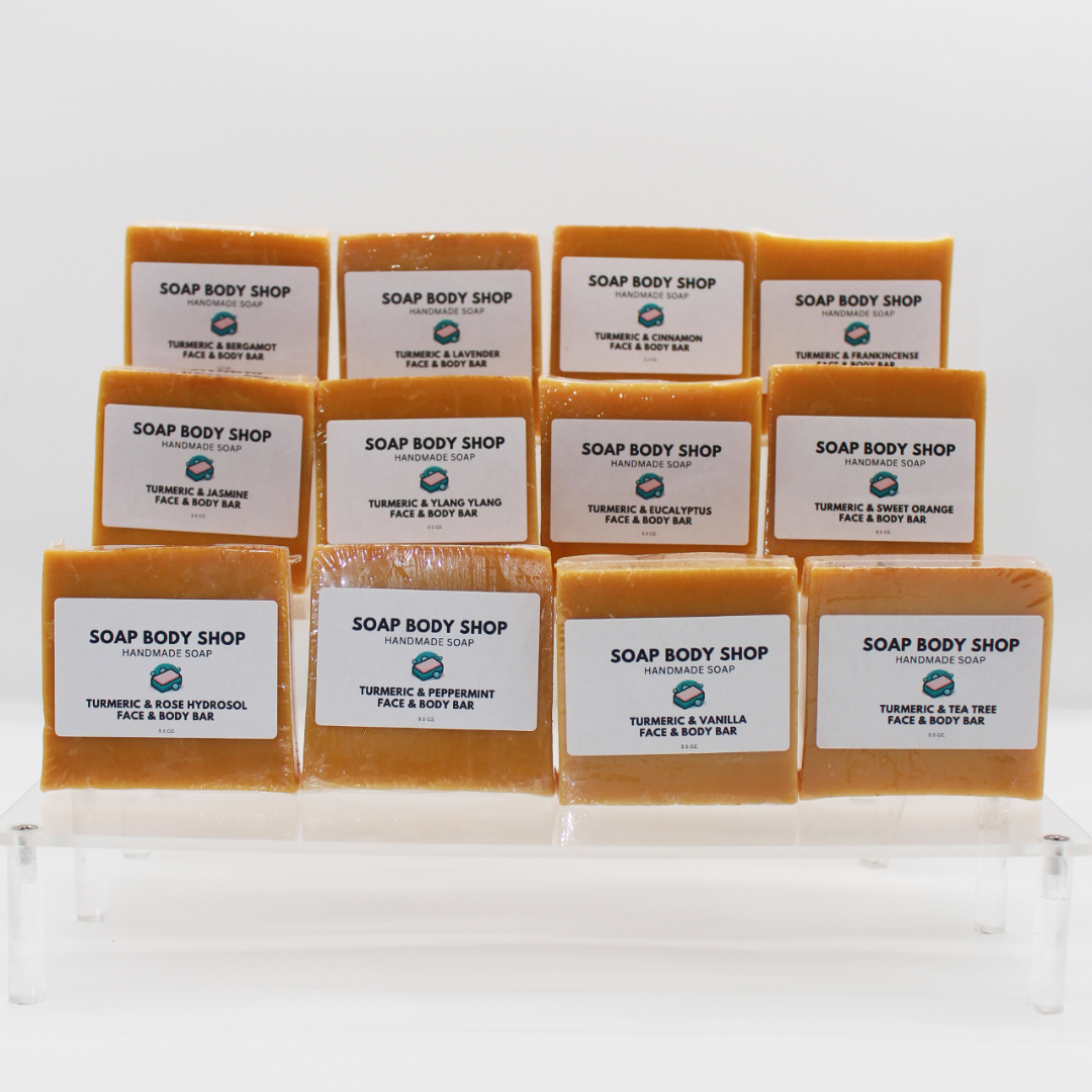 12-Piece Turmeric & Essential Oil Soap Set