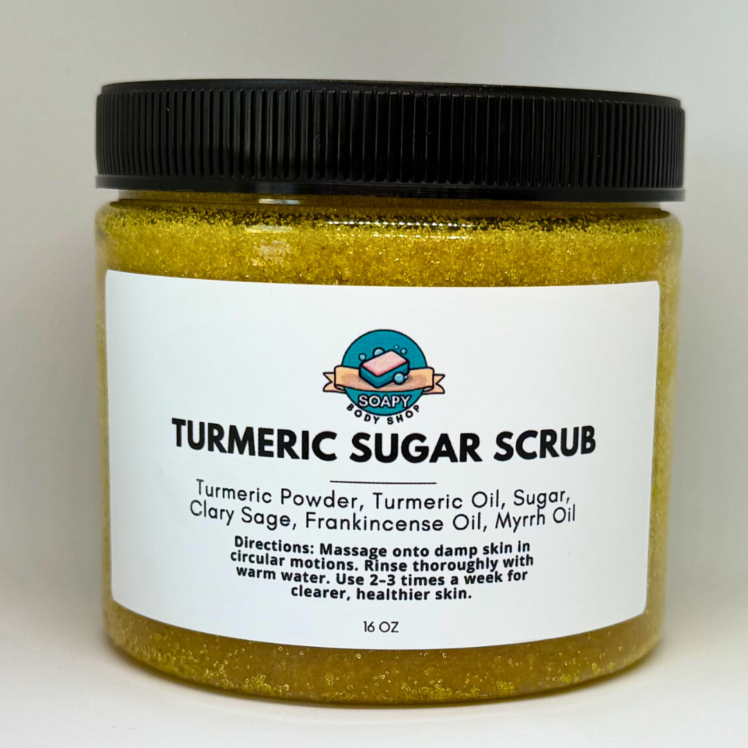 Turmeric Brightening Sugar Scrub - 16oz