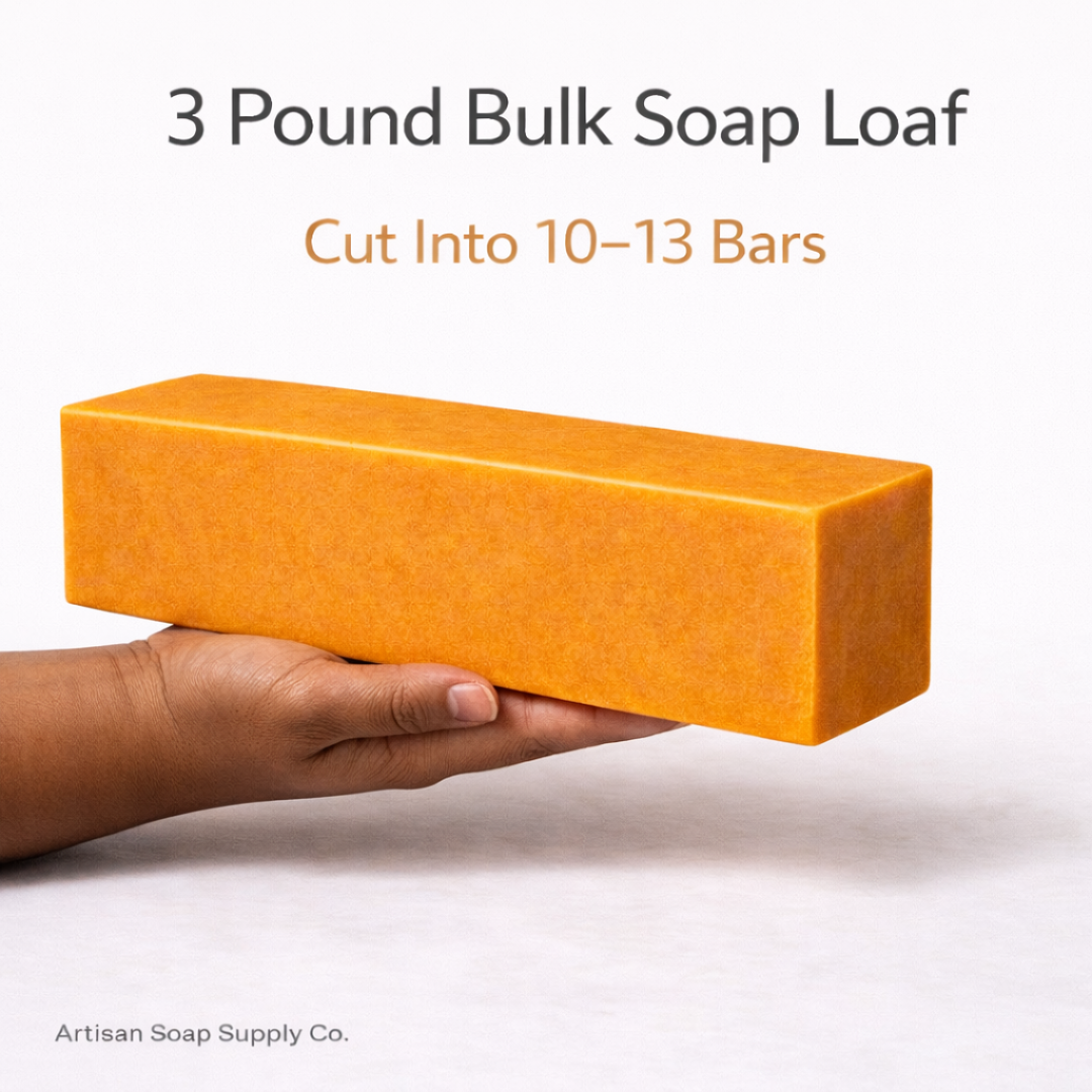 Turmeric & Lemon Essential Oil Kojic Soap Loaf - 3 LB (Uncut)