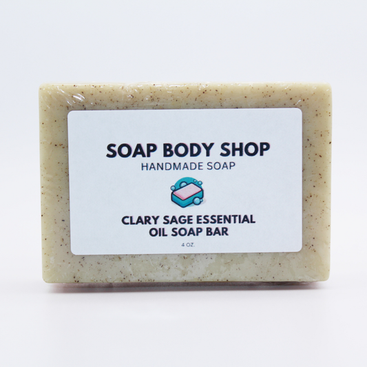 Clary Sage Essential Oil Soap Bar - 4 oz