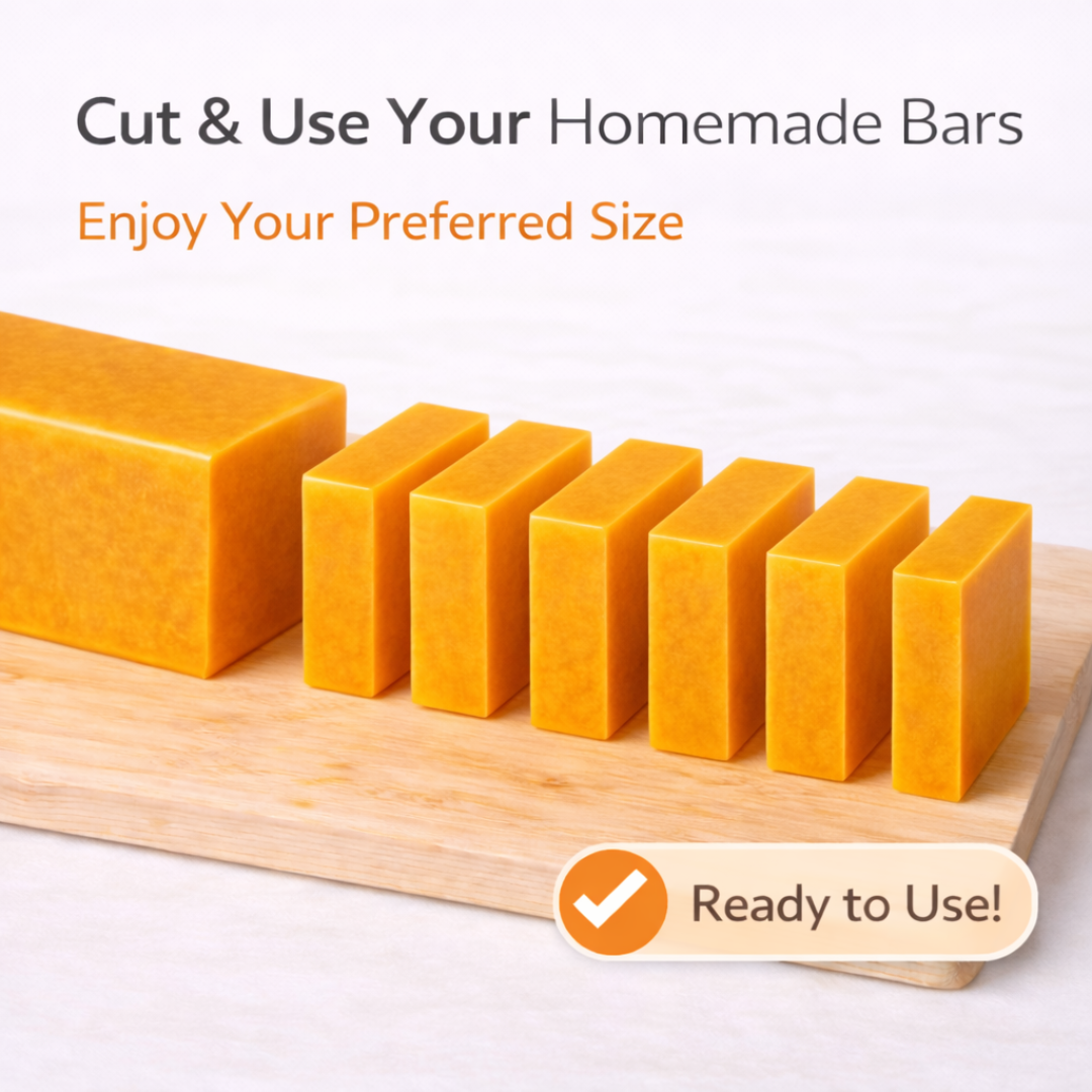 Turmeric & Lemon Essential Oil Kojic Soap Loaf - 3 LB (Uncut)