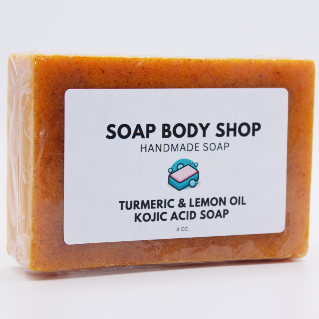 Turmeric & Lemon Oil Kojic Acid Brightening Soap Bar - 4 oz